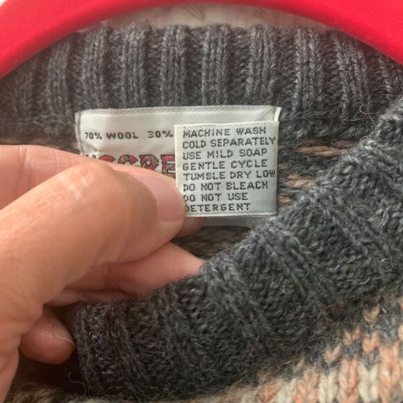 Vintage McGregor Wool Blend Crew Neck Long Sleeve Pullover Sweater L Classic - Picture 6 of 7